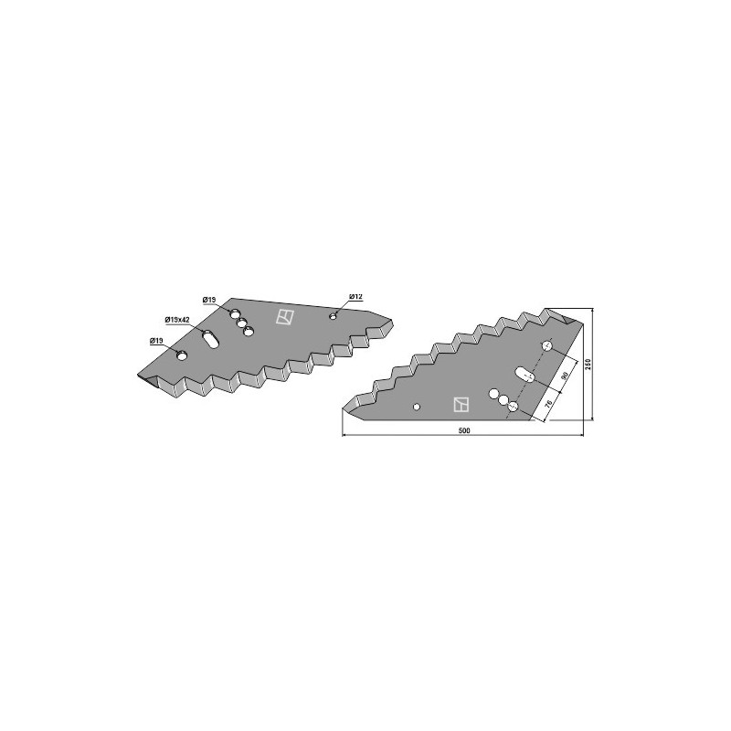 Couteau pour mélangeurs de fourrage - Siloking - 1050622