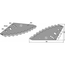 Couteau pour mélangeurs de fourrage - Siloking - 1050622