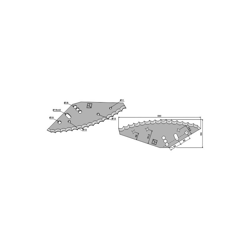 Couteau pour mélangeurs de fourrage - Siloking - 1050030