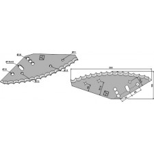 Couteau pour mélangeurs de fourrage - Siloking - 1050030