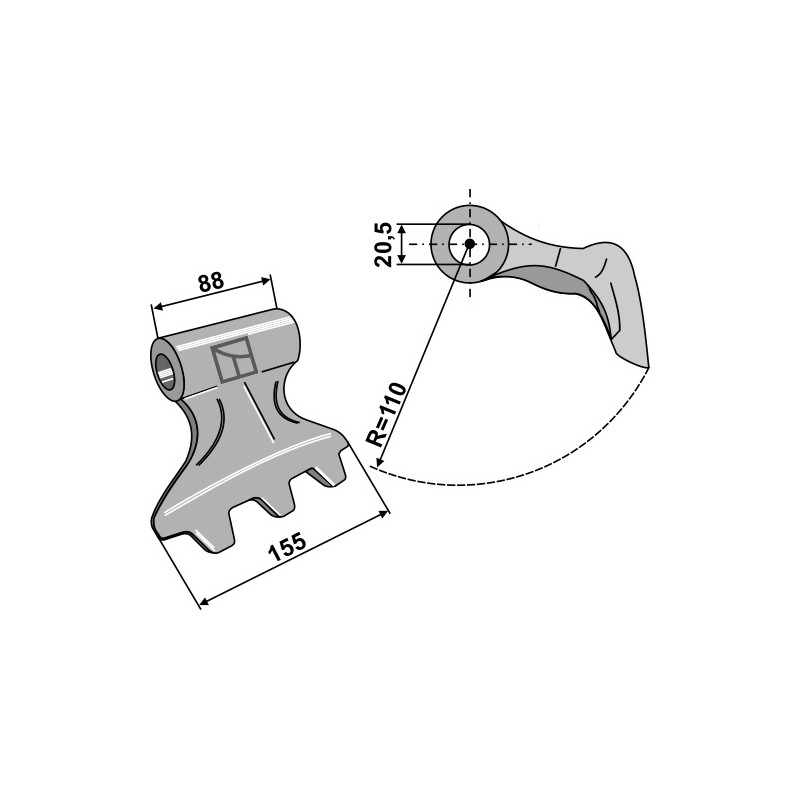 Marteau broyeur - Kuhn - 6060007