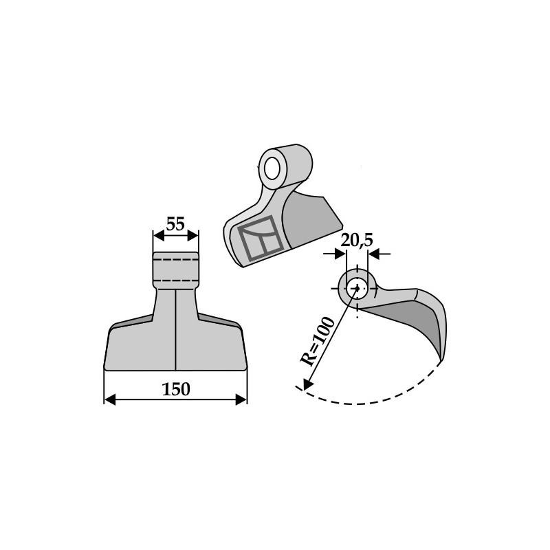 Marteau broyeur - Agrimaster - 3001119