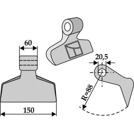 Marteau broyeur - Maschio - M03400410