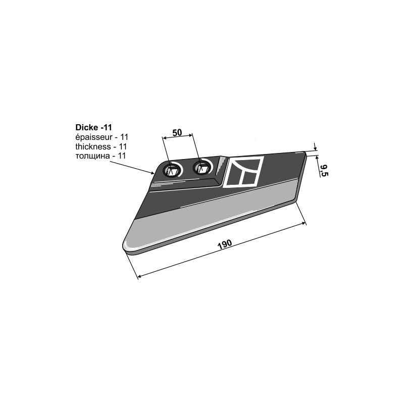 Aileron de rechange - gauche - AG003661