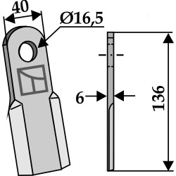 Couteau droit - AG001933