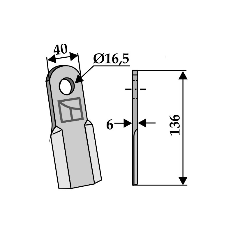 Couteau droit - AG001933