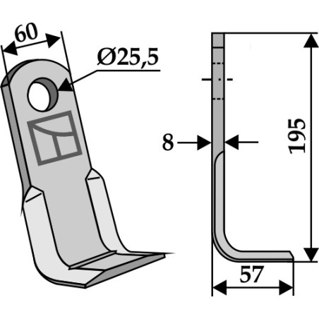 Couteau équerre - AG001937