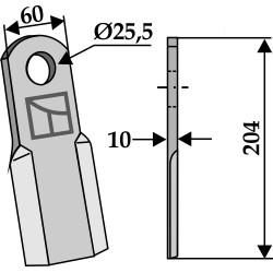 Couteau droit - Kuhn - 606.0002