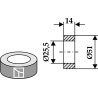 Rondelle Ø51x14xØ25,5 - Berti - DC012S