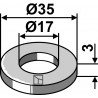 Rondelle Ø35x3xØ17