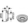 Rondelle Ø35x6xØ13,5 à alésage fràise