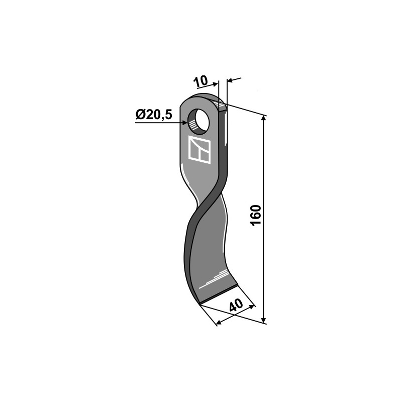 Couteau torsadé - AG002629