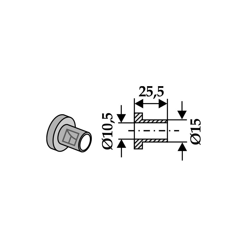 Entretoise interne - Bomford - 02.801.01