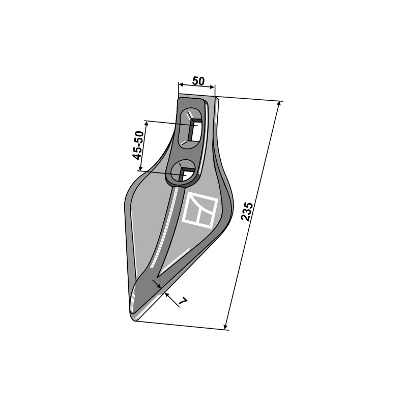 Soc triangulaire "OTMA" 120mm - Vogel u. Noot - PT465