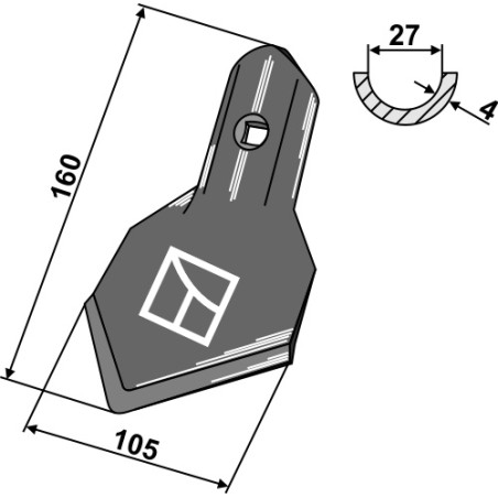 Soc standard K45 - Amazone / BBG - 103550146