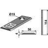 Couteau pour faucheuse - Kverneland - KM1380-0065 / 1380-0027