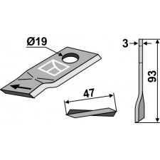 Couteau pour faucheuse - Krone - 145869.1