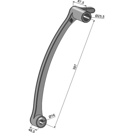 Bras pour recouvreur avec moyeu long - Yetter - 2555117