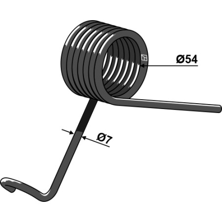 Ressort de traction droite - John Deere - N141232