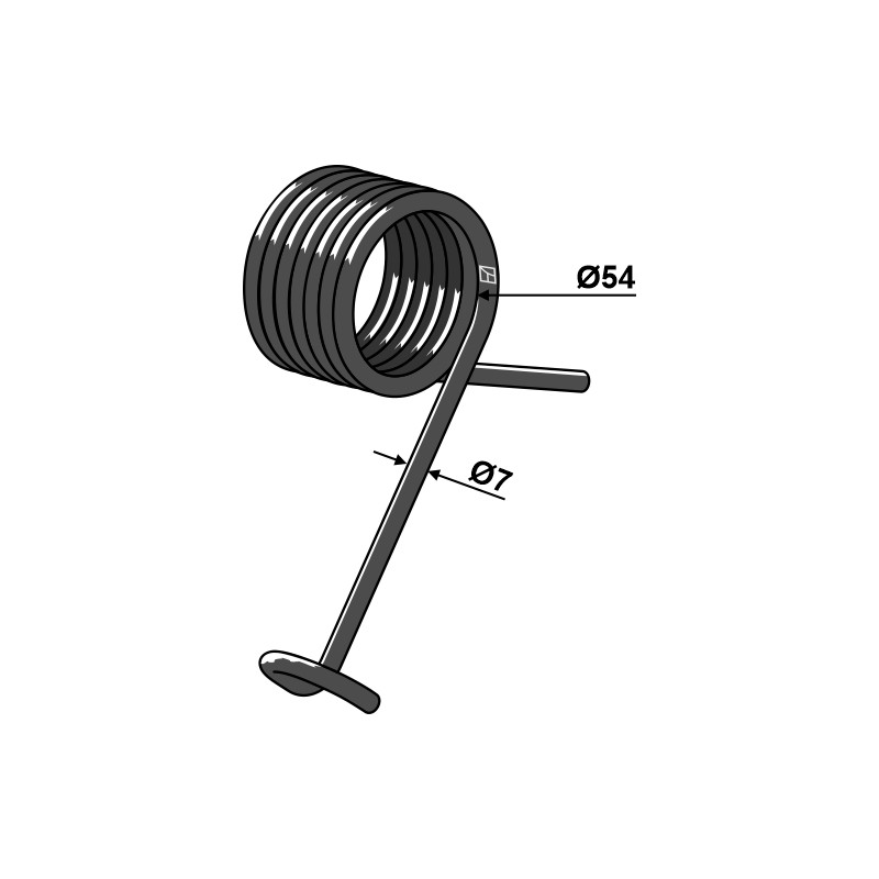 Ressort de traction gauche - John Deere - N14601