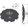 Disque crénelé - Ø550x5 - Tulip - 760020033