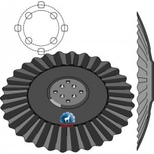 Disque ondulé Ø610x5 - Agrisem - DIS-551