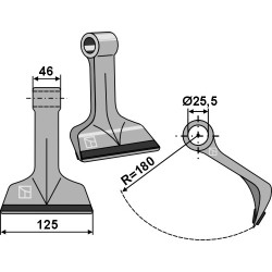 Marteau broyeur - PTA - Maschio / Gaspardo - T30004025 - T30004027R