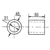 Bague Nylon 45x32x50 Type Krone