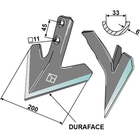 Soc triangulaire - DURAFACE - Einböck