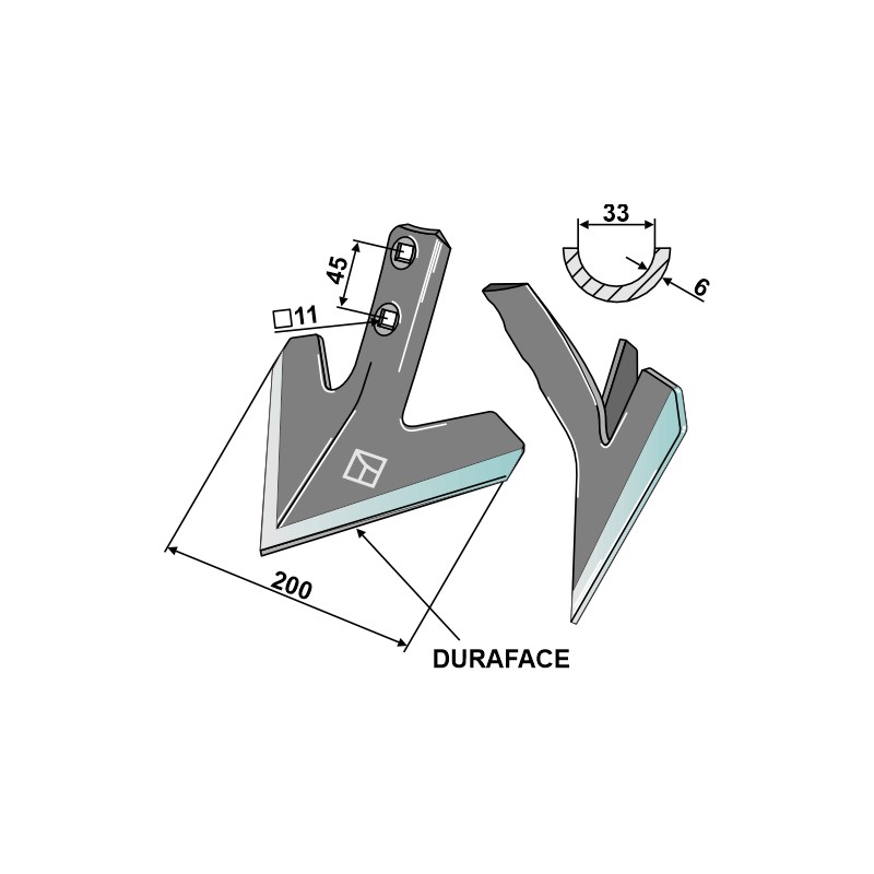 Soc triangulaire - DURAFACE - Köckerling Allrounder - 504032