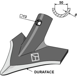 Soc triangulaire 240mm - DURAFACE - Väderstad - 165038