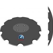 Disque crénelé à fond plat Ø510