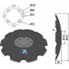 Disque crénelé à fond plat Ø510 - Agrisem - TCS-DIS-536