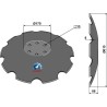 Disque de déchaumeur crénelé à fond plat Ø610 - Lemken Rubin 9 - 3490466 - Niaux 200