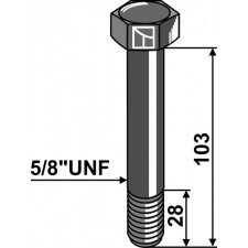 Boulon - 5/8''UNF - Bomford - 7190118