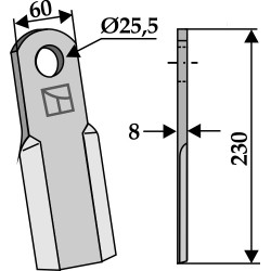 Couteau droit - AG002544