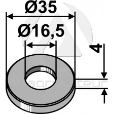 Rondelle D35x4xD16,5 - Maschio - T21004045