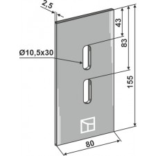 Racloir pour rouleaux packer - Pegoraro - 006567