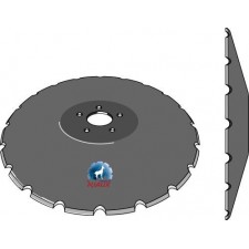 Disque crénelée à fond plat - Ø510 - Dometal - 02KIE1