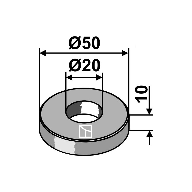 Rondelle Ø50x10xØ20 - Mc Connel - 1096259