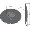 Disque crénelé à fond plat Ø510 - Kuhn - H2234360