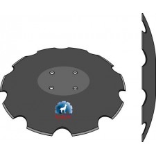 Disque crénelé à fond plat Ø580 - Pöttinger - 9771.03.025.1