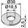 Rondelle Ø30x2,5xØ10,5 - Amazone - DF036