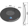 Disque de déchaumeur lisse à fond plat - Ø510x5 - Amazone / BBG - 78201987 - Niaux 200