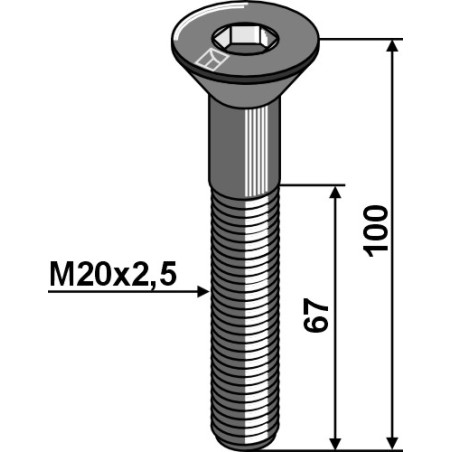 Boulon à six pan creux - Röll - 309265