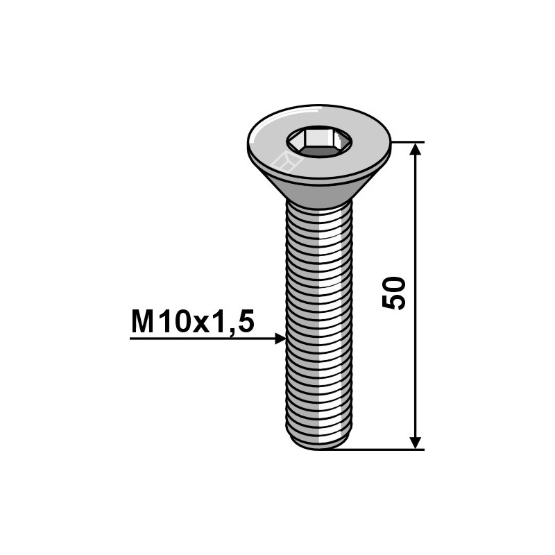 Boulon à six pan creux