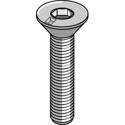 Boulon à six pan creux