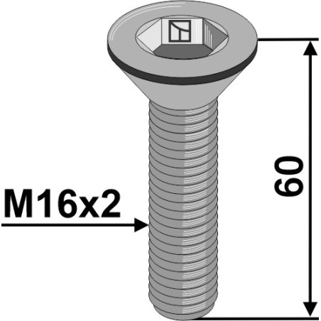 Boulon à six pan creux