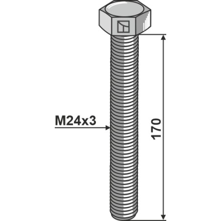 Boulon M24x3 - 8.8