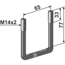 Boulon étrier M14x2